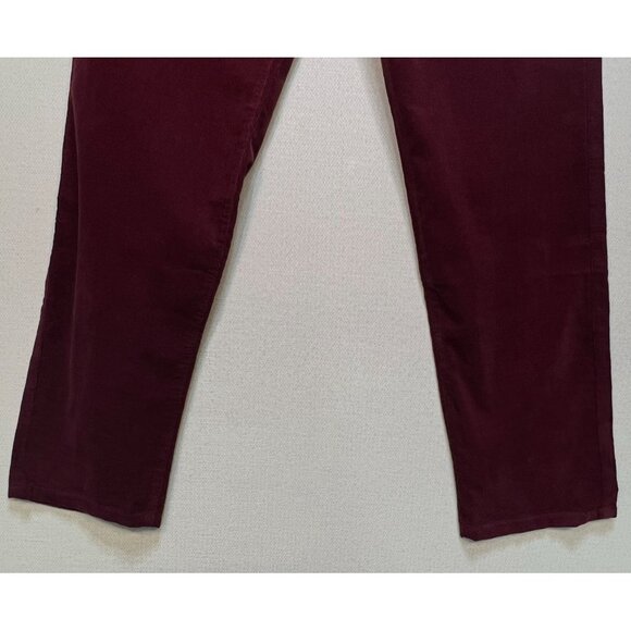 NWT Sperry Womens Bottom Microcord 5-Pocket Corduroy Pants 28 Maroon Slim Casual - Picture 7 of 11